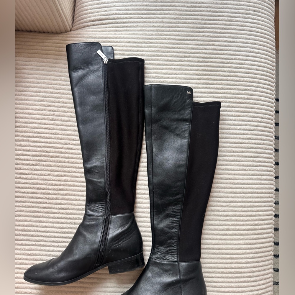 Michael Kors Black Leather Boots